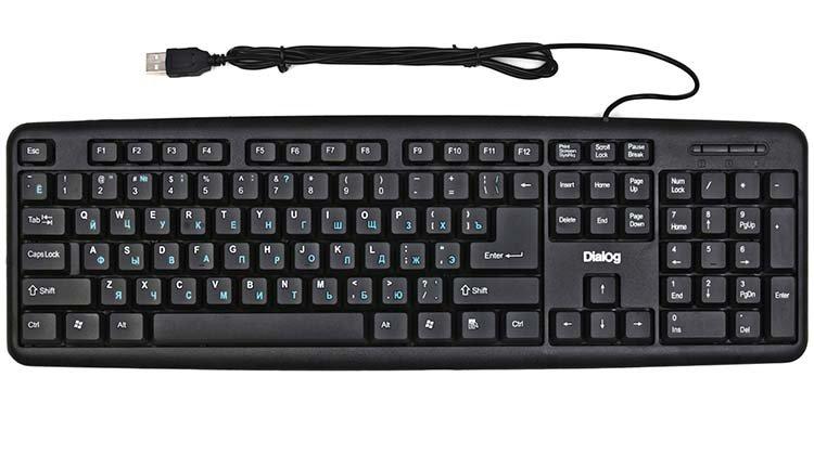 Клавиатура Dialog KS-020 USB, проводная, черная - фото 3 - id-p202728692