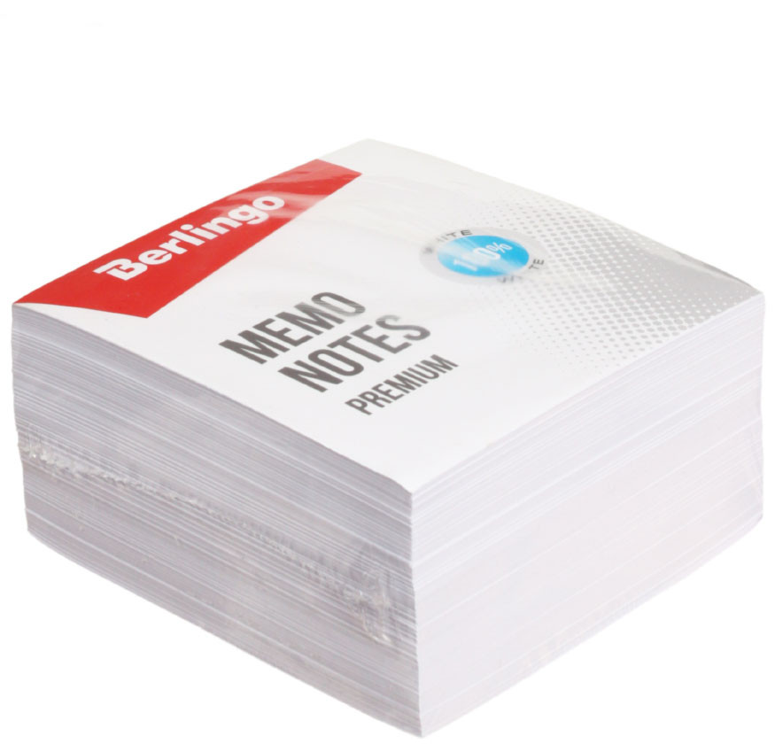 Блок бумаги для заметок «Куб» Berlingo Premium 90*90*45 мм, непроклеенный, белый - фото 2 - id-p202730212