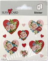 Наклейки детские Susy Card 8*7,5 см, 2 л., «Мир романтики»