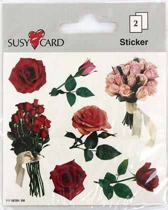 Наклейки детские Susy Card 8*7,5 см, 2 л., «Розы» - фото 1 - id-p202728731