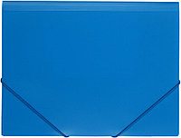 Папка пластиковая на резинке OfficeSpace толщина пластика 0,5 мм, синяя