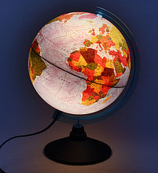 Глобус интерактивный физико-политический с подсветкой Globen диаметр 250 мм, 1:50 млн
