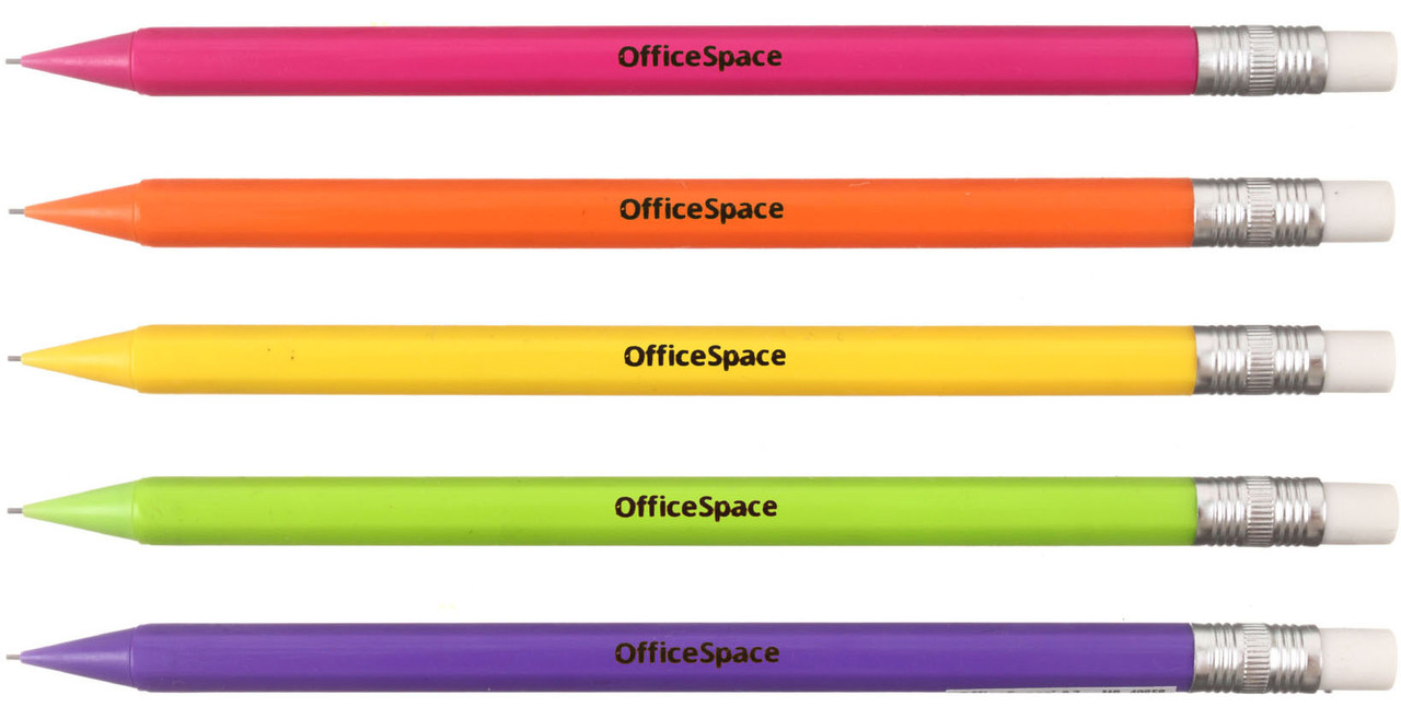 Карандаш автоматический OfficeSpace толщина грифеля 0,7 мм, корпус ассорти - фото 2 - id-p202730285