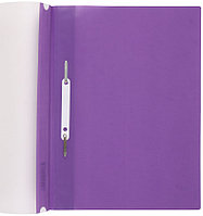 Папка-скоросшиватель пластиковая А4 OfficeSpace толщина пластика 0,12 мм, фиолетовая