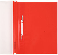 Папка-скоросшиватель пластиковая А4 OfficeSpace толщина пластика 0,16 мм, красная