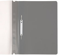 Папка-скоросшиватель пластиковая А4 OfficeSpace толщина пластика 0,16 мм, серая