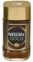 Кофе молотый в растворимом Nescafe Gold 47,5 г, в стеклянной банке