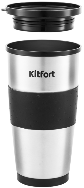 Кофеварка Kitfort KT-729 черная с серебристым - фото 1 - id-p202730349
