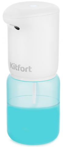 Диспенсер сенсорный для мыла-пены Kitfort KT-2045 белый с бирюзовым - фото 5 - id-p202730352