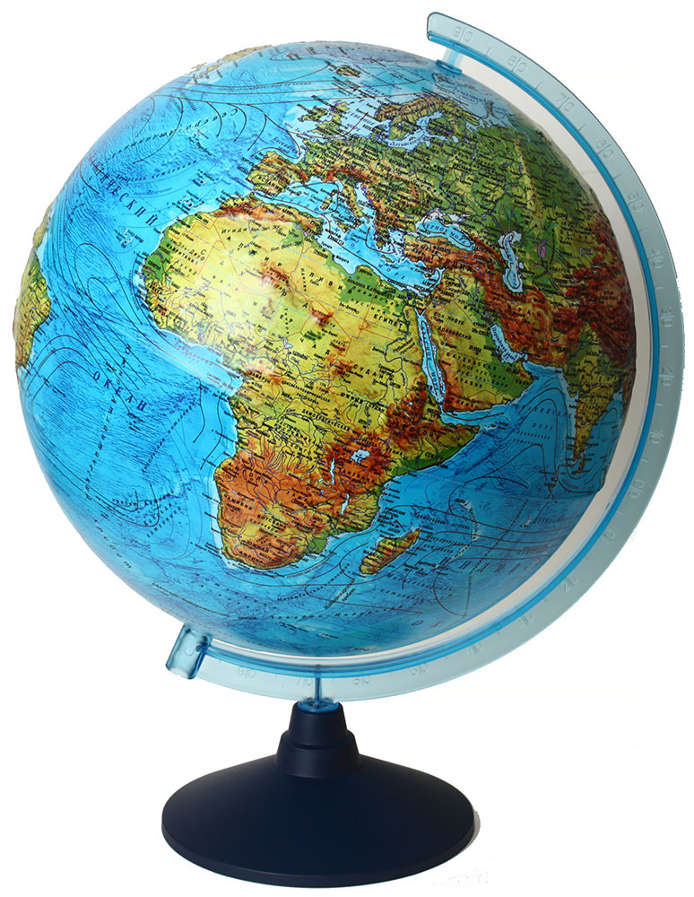 Глобус интерактивный физико-политический с подсветкой от батареек Globen диаметр 320 мм, 1:40 млн - фото 3 - id-p202731309