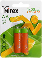 Аккумулятор Mirex AA, 1.2V, 1400 mAh (2 шт. в упаковке)