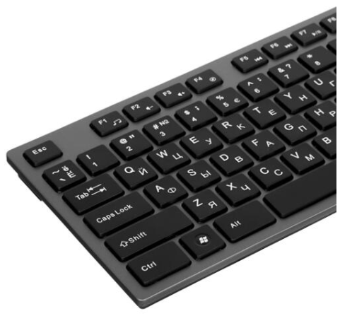 Клавиатура A4Tech KV-300H USB, проводная, серебристо-черная - фото 1 - id-p202730424