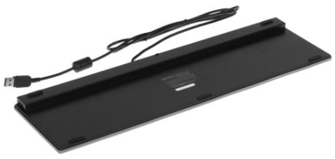 Клавиатура A4Tech KV-300H USB, проводная, серебристо-черная - фото 2 - id-p202730424