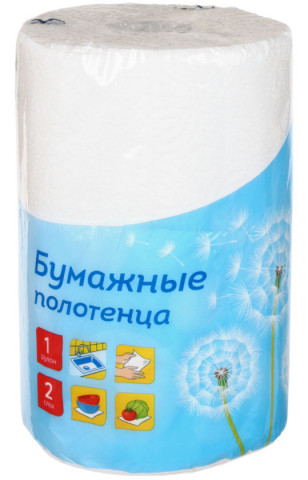 Полотенца бумажные OfficeClean (в рулоне) 1 рулон, ширина 220 мм, XXL, белые - фото 1 - id-p202732349