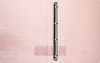 Папка пластиковая на 4-х кольцах Berlingo Starlight S толщина пластика 0,6 мм, розовая с рисунком