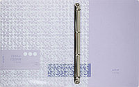 Папка пластиковая на 4-х кольцах Berlingo Starlight S толщина пластика 0,6 мм, фиолетовая с рисунком
