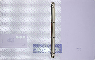 Папка пластиковая на 4-х кольцах Berlingo Starlight S толщина пластика 0,6 мм, фиолетовая с рисунком