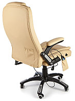 Кресло офисное Calviano Veroni 55 для руководителя (с массажем) обивка - экокожа бежевая