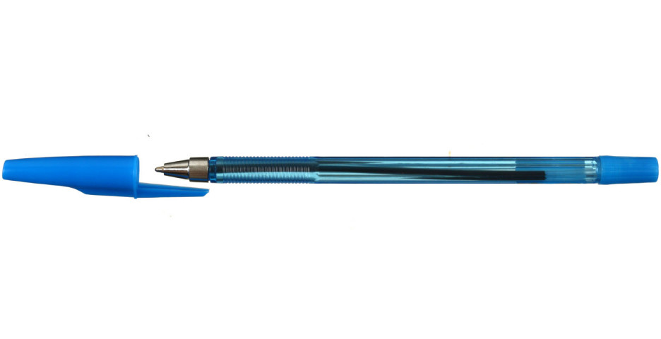 Ручка шариковая Silwerhof Style T корпус прозрачно-синий, стержень синий - фото 1 - id-p202732366