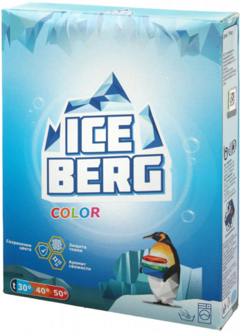 Порошок стиральный Iceberg 400 г, Color - фото 1 - id-p202732378