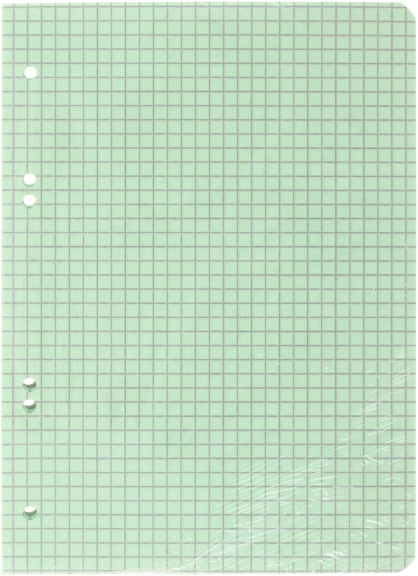 Сменный блок для тетради на кольцах «Полиграф Принт» 50 л., клетка, зеленый - фото 1 - id-p202730485