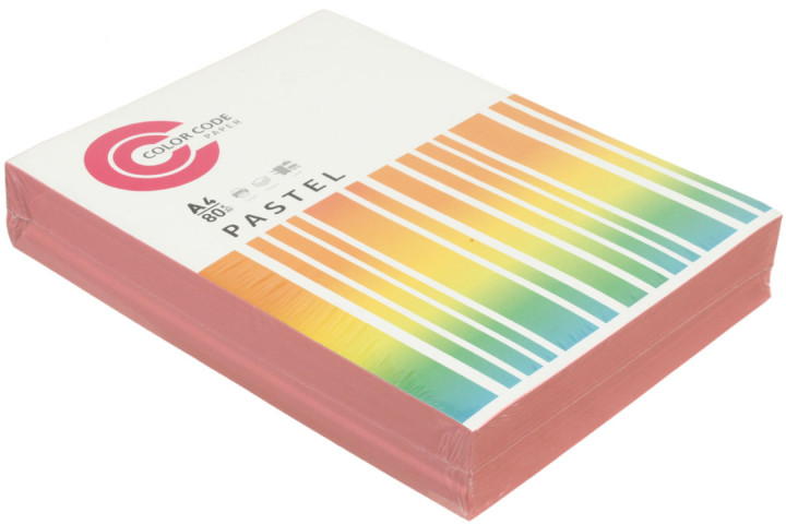 Бумага офисная цветная Color Code Pastel А4 (210*297 мм), 80 г/м2, 500 л., розовая - фото 1 - id-p202731427
