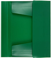 Папка пластиковая на резинке OfficeSpace толщина пластика 0,5 мм, зеленая