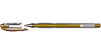 Ручка гелевая Signo Noble Metal корпус прозрачный, стержень золотистый