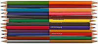 Карандаши цветные двусторонние ErichKrause Basic 24 цвета, 12 шт., длина 175 мм