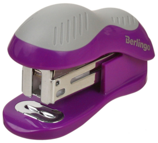 Степлер-мини Berlingo Office Soft скобы №24/6-26/6, 15 л., 65 мм, фиолетовый - фото 2 - id-p202730570