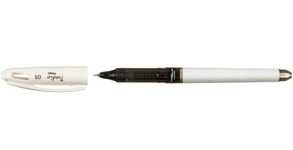 Ручка гелевая EnerGel Tradio корпус белый с черным, стержень черный - фото 1 - id-p202731558