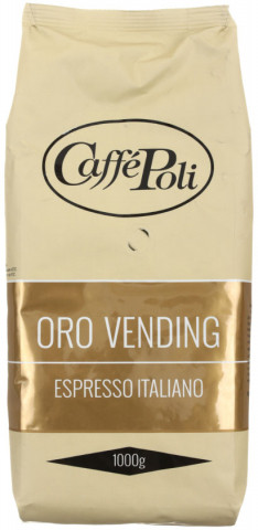 Кофе натуральный в зернах Caffe Poli Oro Vending 1000 г, темная обжарка - фото 1 - id-p202732591