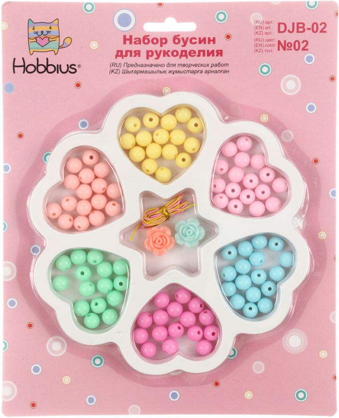 Набор для рукоделия с бисером и бусами Hobbius DJB-02 №02 - фото 2 - id-p202731635