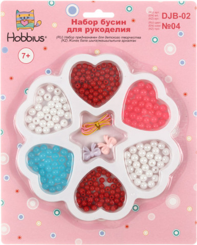 Набор для рукоделия с бисером и бусами Hobbius DJB-02 №04 - фото 1 - id-p202731637