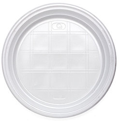 Тарелка одноразовая столовая «Мистерия» диаметр 20,5 см, 100 шт., белая