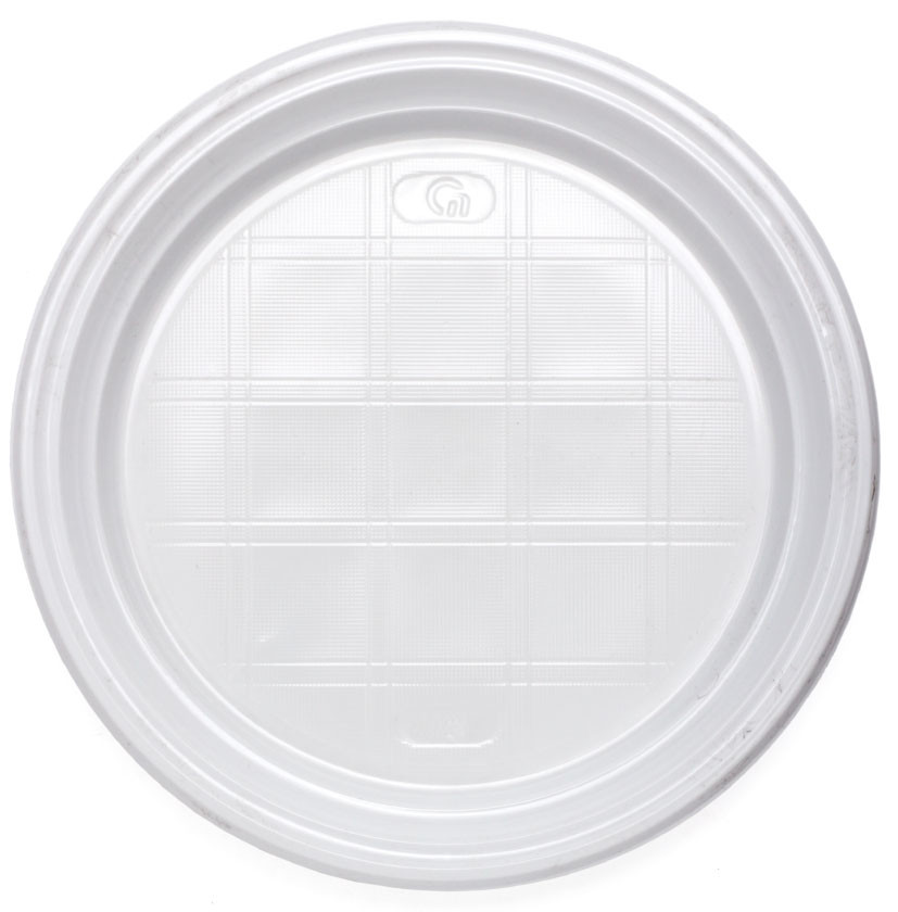 Тарелка одноразовая столовая «Мистерия» диаметр 20,5 см, 100 шт., белая - фото 1 - id-p202732608