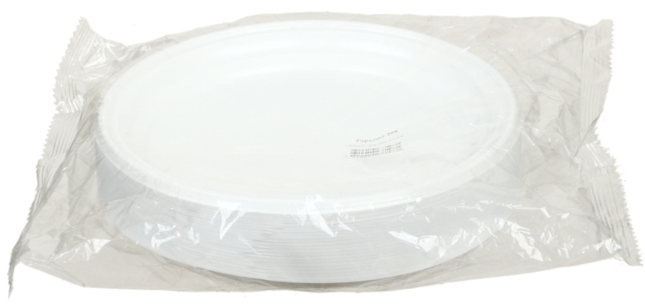 Тарелка одноразовая столовая «Мистерия» диаметр 20,5 см, 100 шт., белая - фото 3 - id-p202732608