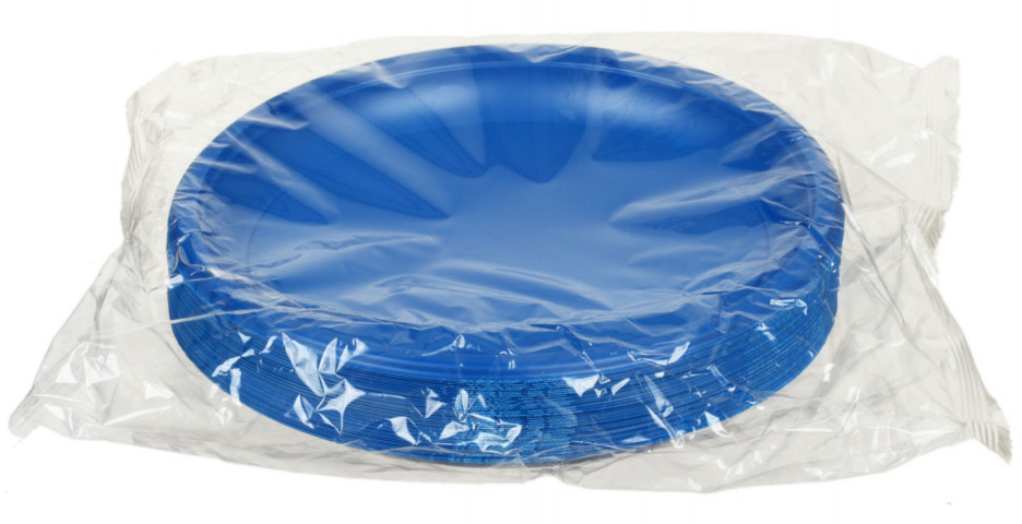 Тарелка одноразовая столовая «Мистерия» диаметр 21 см, 50 шт., синяя - фото 2 - id-p202732619