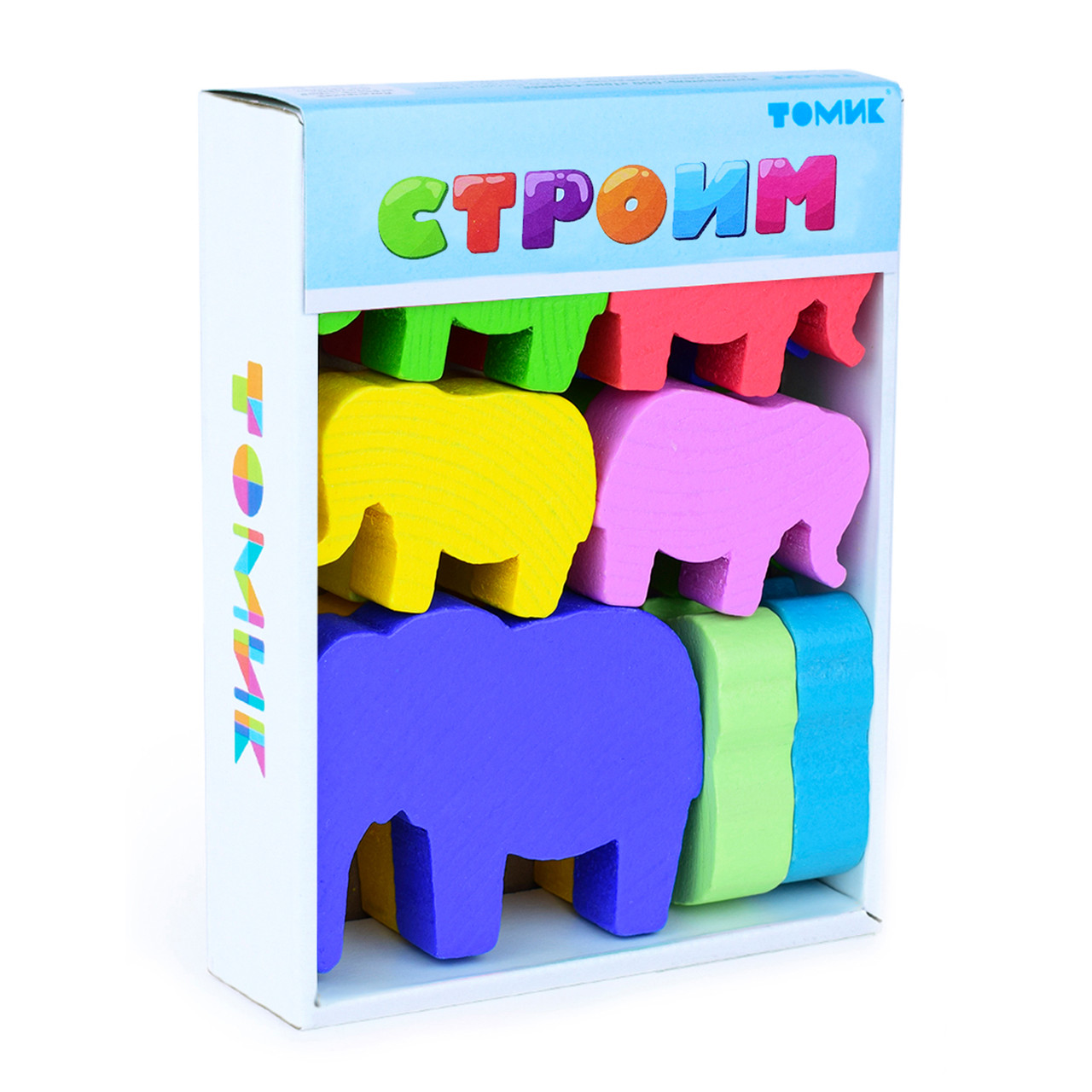 Логический игровой Набор  "Учимся играя" "Строим" 12 дет., арт.TOM-1-84