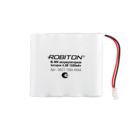 Аккумулятор к радио телефону NI-MH Robiton DECT-T393-4XAA PH1 1500 mAh - фото 1 - id-p201931945