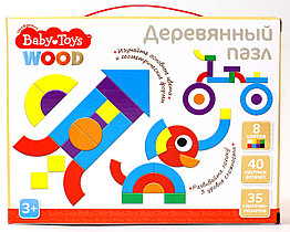 Пазл деревянный 40 эл Baby Toys арт.04055