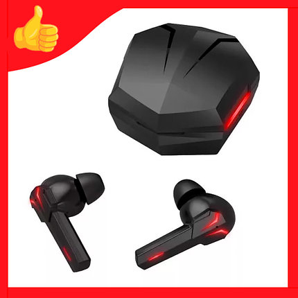 Беспроводные геймерские Bluetooth наушники с сенсорным управлением TWS KS06 Gaming, фото 2