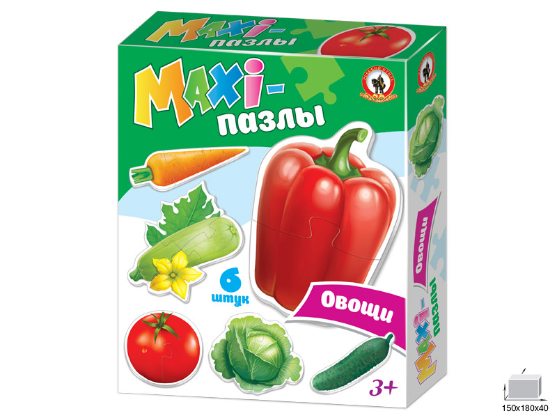 MAXI-пазлы "Овощи" в кор. арт. RS-02545 - фото 1 - id-p202743217