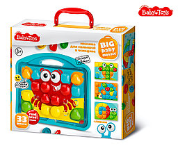 Мозаика для малышей в чемодане "Краб" d4,5/33 эл Baby Toys, арт. 04102