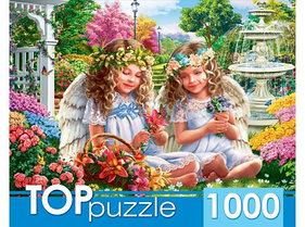 TOPpuzzle. ПАЗЛЫ 1000 элементов. ХТП1000-2176 Два нежных ангелочка