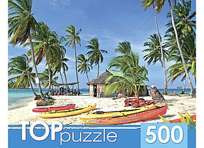 TOPpuzzle. ПАЗЛЫ 500 элементов. КБТП500-6803 Лодки на острове