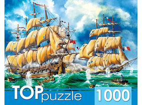 TOPpuzzle. ПАЗЛЫ 1000 элементов. Битва кораблей. Арт. ХТП1000-2175