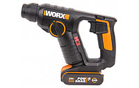 Перфоратор аккумуляторный WORX WX394.3, 20В, 2Ач х 1, кейс