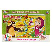 НАСТОЛЬНАЯ ИГРА-ХОДИЛКА "УМНЫЕ ИГРЫ" "МАША И МЕДВЕДЬ" В РУСС. КОР. Арт. SIM-4690590085288