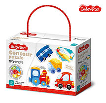 Пазлы контурные "Транспорт" Baby Toys, арт. 04118